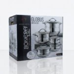 طقم ستيل عدل 10 قطع  مقاس 32 يد فضى - بونيرا