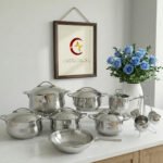 ⁦طقم ستيل 17 قطع مقاس 28 تركى-براونى⁩ - الصورة ⁦2⁩