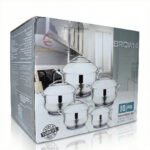 طقم ستيل 10 قطع مقاس 30 تركى-براونى