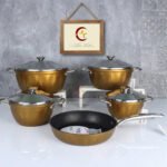 طقم جرانيت مضلع 9 قطع-مارتيف