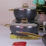 ⁦طقم تيتانيوم مضلع مدهب 9قطع بسمك4.5مللى-مونتيلا⁩ - الصورة ⁦10⁩