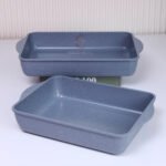 طقم طاجن جرانيت 2 قطعة داى كاست بسمك 7مللى-المنار