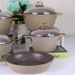 ⁦طقم سافلون عدل يد مدهب 9 قطع بسمك 6 مللى- مونتيلا⁩ - الصورة ⁦5⁩