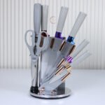 ⁦طقم سكينة 8X1 سيلفر الوان-الهلال⁩ - الصورة ⁦3⁩