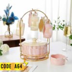 طقم شوربة بالحلة سيلفر مضلع- كودA64