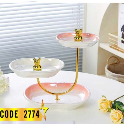 شيالة كعك 3 حامل مدهب-كود 2774