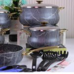 ⁦طقم جرانيت حجرى بومبية 18 قطعة تركى-المنار⁩ - الصورة ⁦2⁩