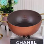 ⁦طقم تيتانيوم مضلع مدهب 9قطع بسمك4.5مللى-مونتيلا⁩ - الصورة ⁦4⁩