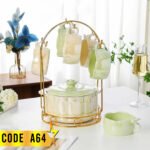 ⁦طقم شوربة بالحلة سيلفر مضلع- كودA64⁩ - الصورة ⁦4⁩