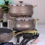 ⁦طقم جرانيت حجرى بومبية 18 قطعة تركى-المنار⁩ - الصورة ⁦4⁩