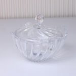 ⁦بومبنيرة زجاج شفاف وجولد بأشكال مختلفة-الهلال⁩ - الصورة ⁦3⁩