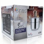 ⁦حلة بخار ستيل 3 قطع مقاس 30- لاينز⁩ - الصورة ⁦2⁩