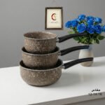 طقم كسرولة جرانيت 3 قطع تركى-بلولاين