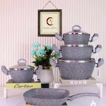 طقم جرانيت 9 قطع مضلع -مارتيف